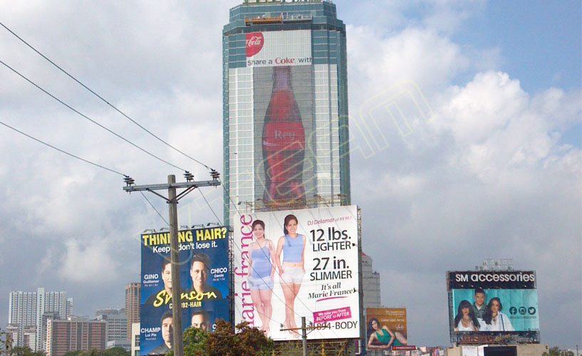 菲律宾大楼表墙 LED共形屏MJ4-P55项目