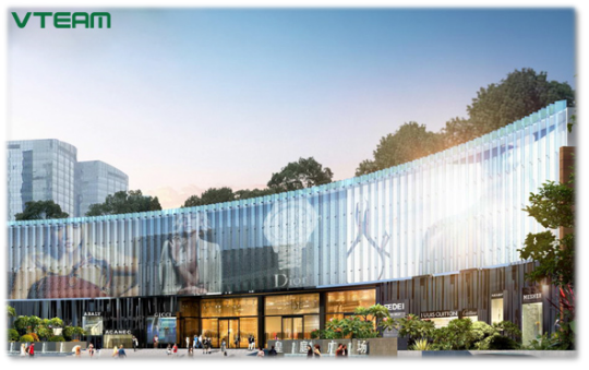 威特姆光电 弧形LED通明屏成效图展示