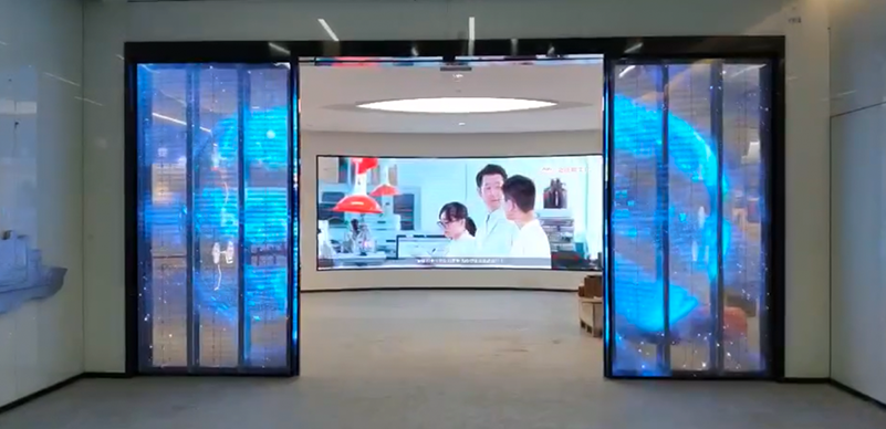 成都前沿医学中心智能系统LED通明屏项目