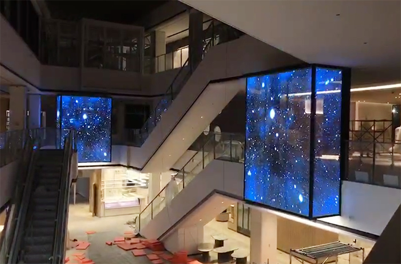 湖北荆门种子广场LED通明屏项目