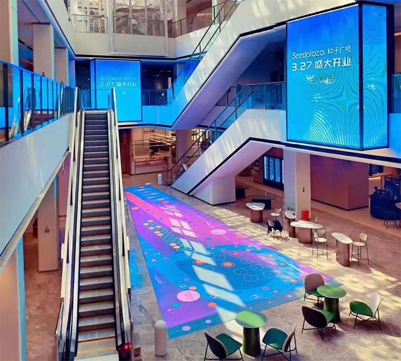 湖北荆门种子广场LED通明屏项目