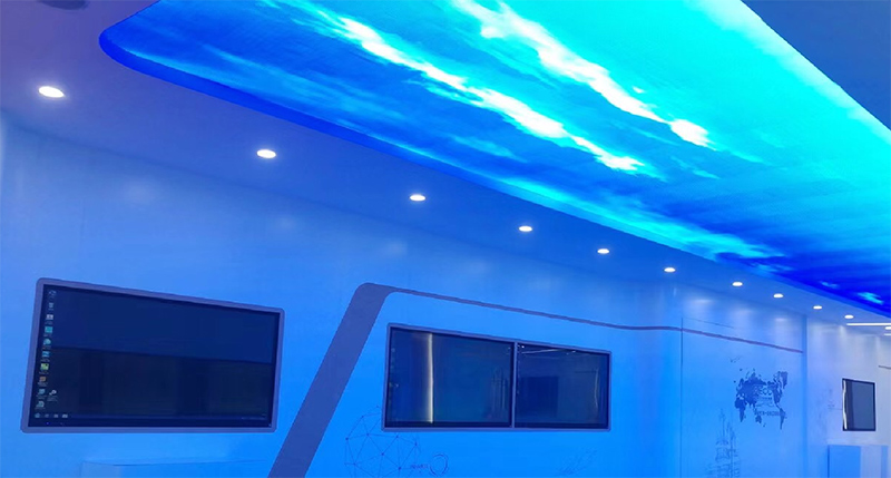 中国航发涡轮院研发总部展厅通明天幕屏项目