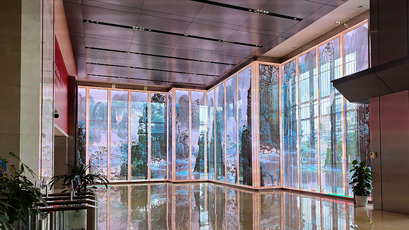 广州人才大厦LED通明屏项目