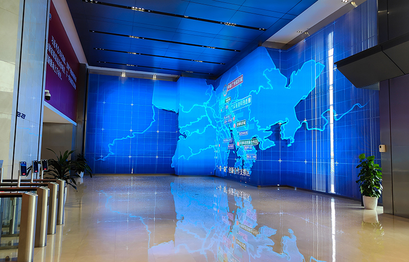 广州人才大厦LED通明屏项目