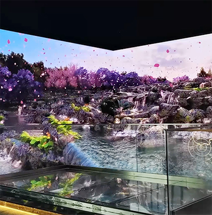 三亚崖州湾科技城产业推进中心四折幕LED租赁屏项目